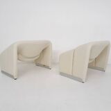 Set of two Pierre Paulin for Artifort, "Groovy"lounge chairs model F598, The Netherlands 1960's