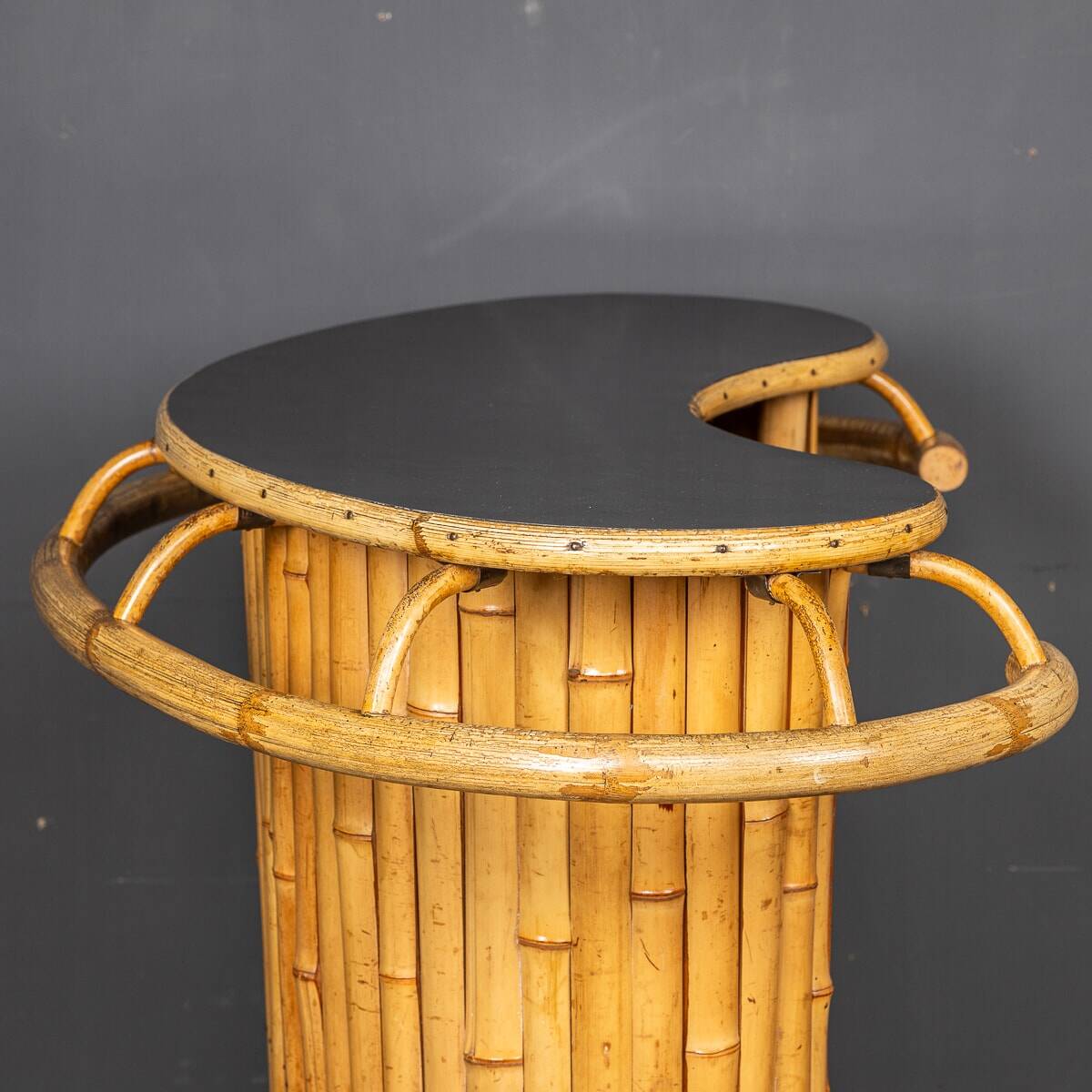 20thc italian standing bamboo tiki bar c.1960