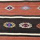 Light Red & Dark Brown Striped Kilim Rug, 168x264Cm