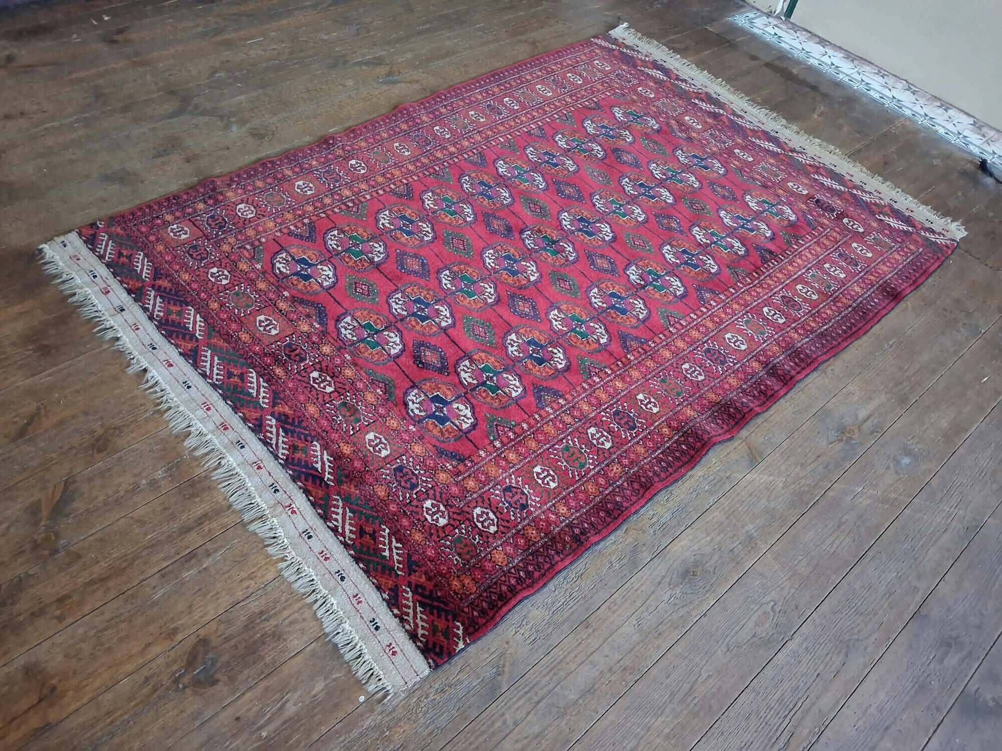 Tapis Boukhara Turkmène fait main 178x120cm