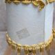 Pair of vintage lamps in plexiglass and gold metal