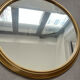 Plateau miroir rond et doré
