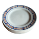 Six antique dinner plates
