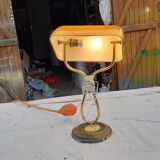 Desk lamp opaline orange-yellow