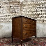 Mahogany Commode From Louis XVI XVIII Eme Century