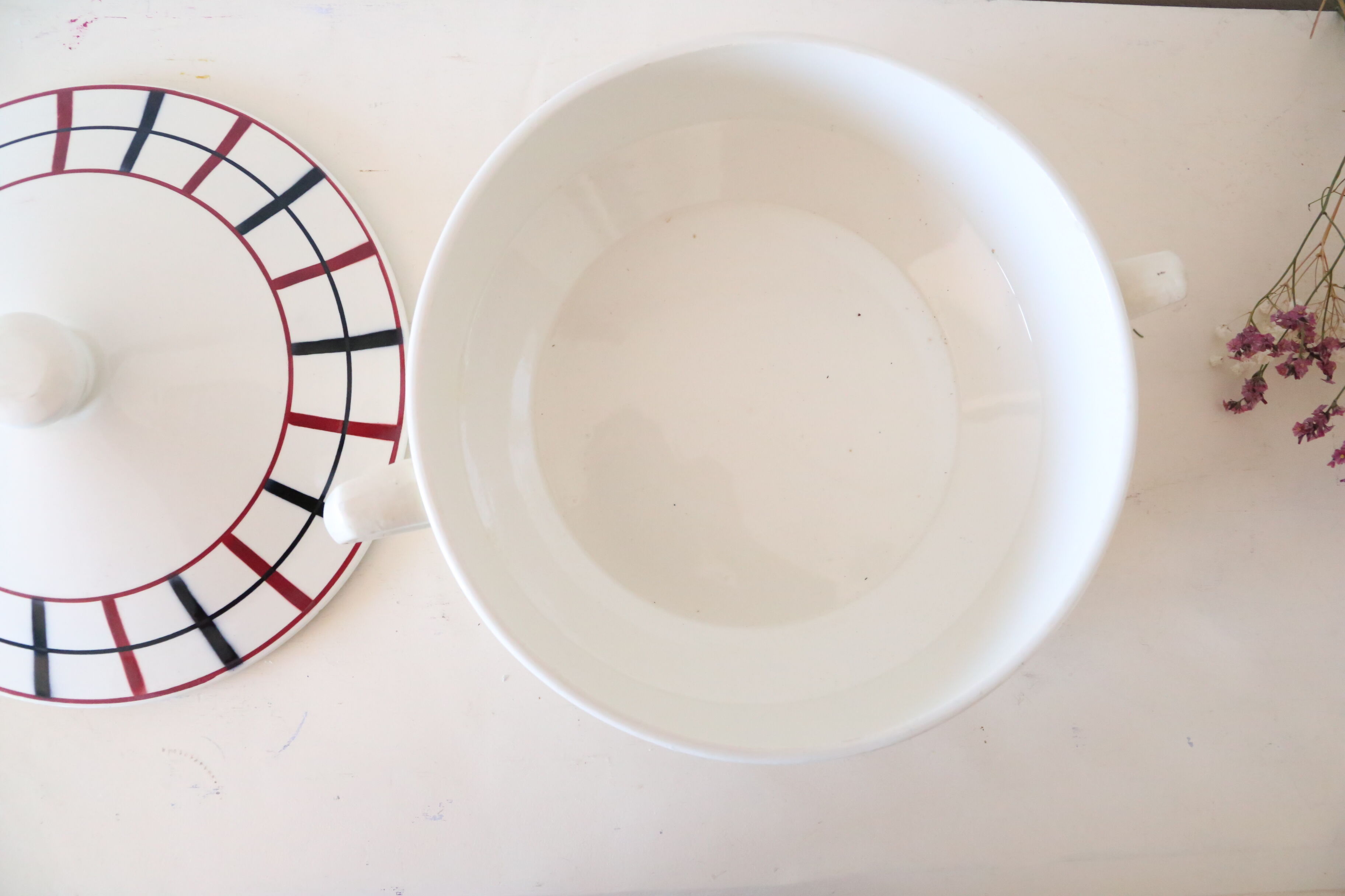 Soup bowl, Saint Amand, vintage