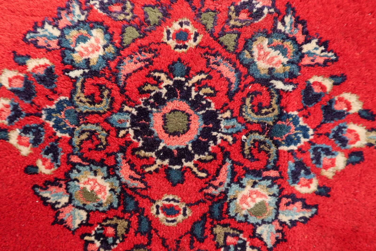 Rare square vintage 1970s Persian Hamadan rug 83cm x 89cm - 1C1250