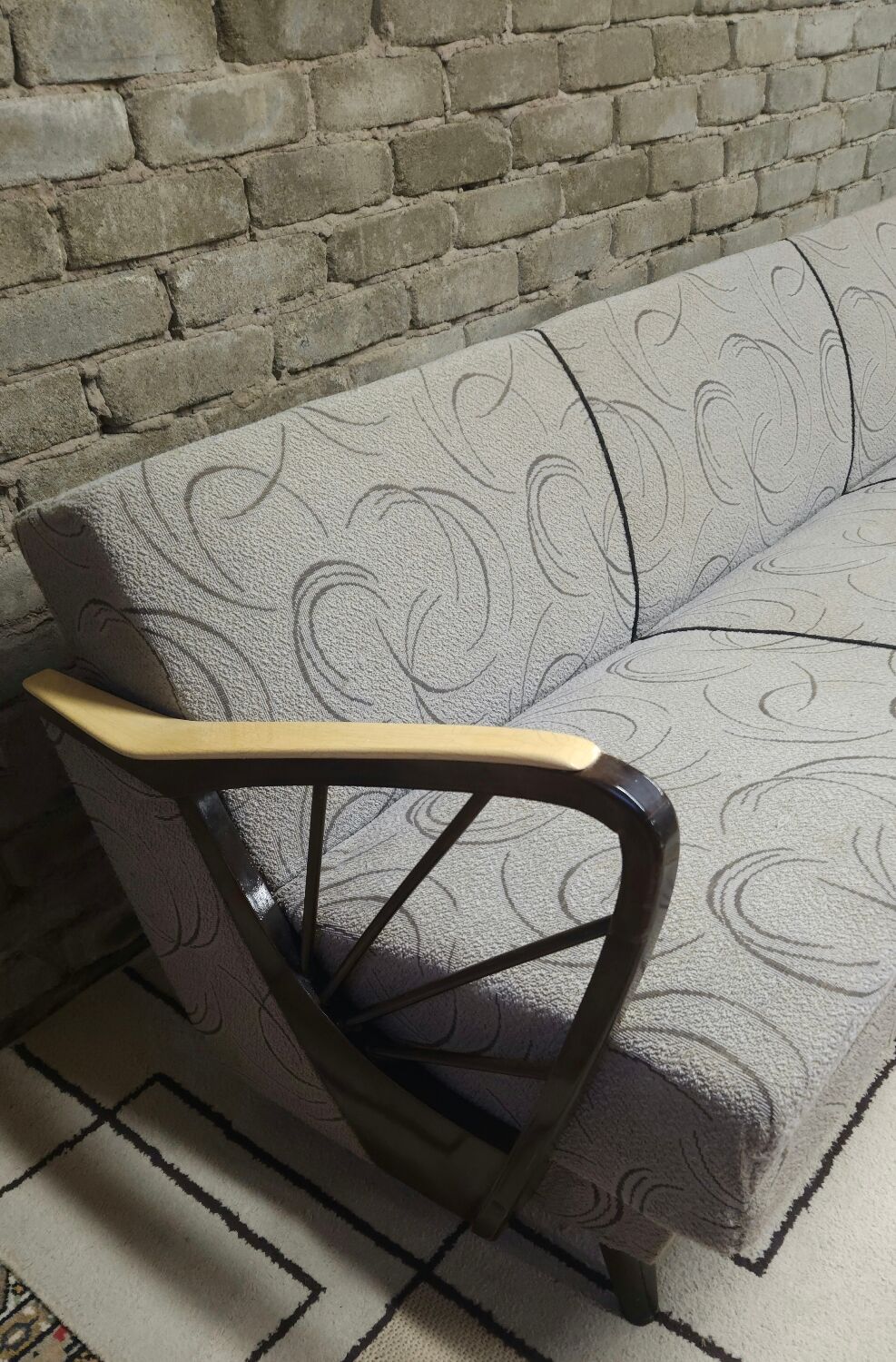 Vintage 1950s daybed sofa