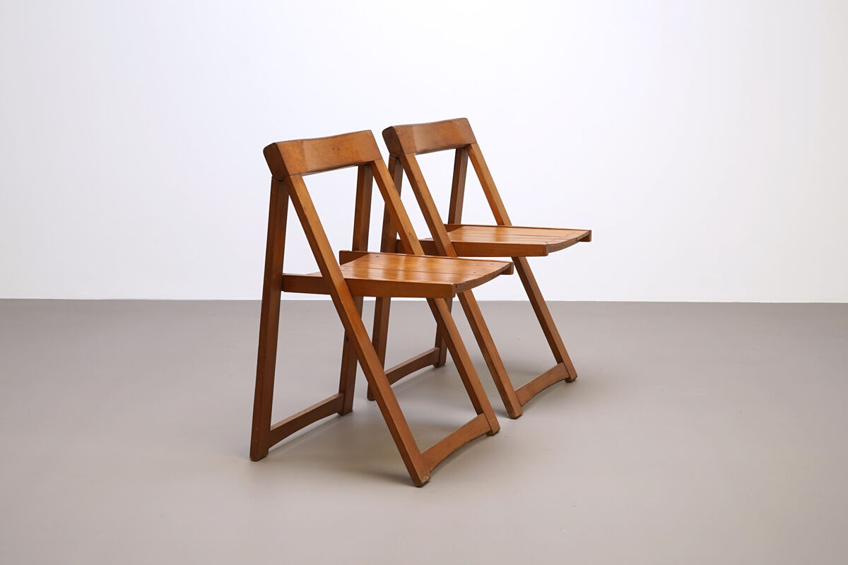 Pair of folding chairs circa 1980