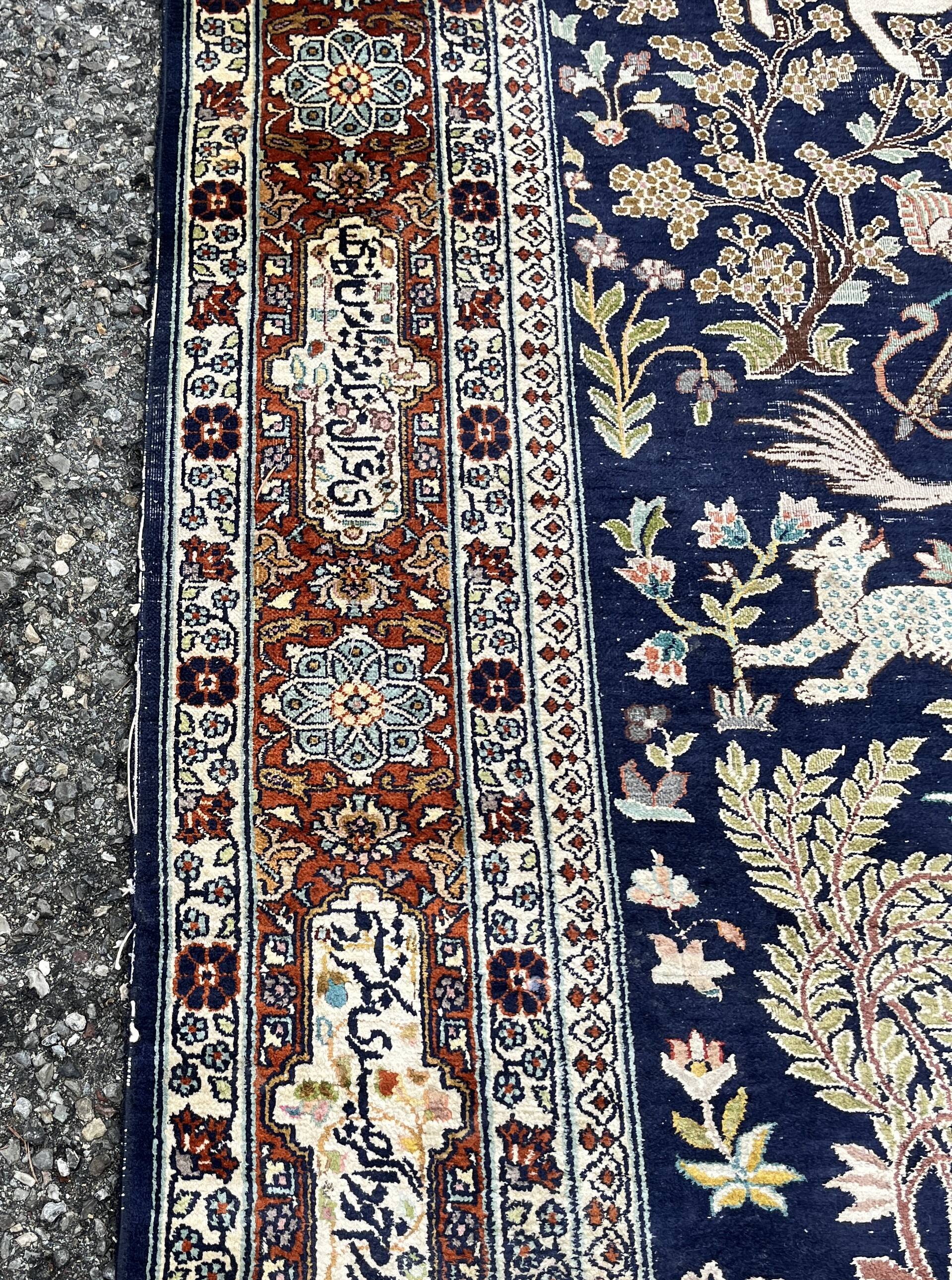 Kashmir Silk Oriental Rug India - Size: 2.20 X 1.50 Metres "Galerie Sardje"