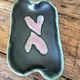 Vintage pocket tray. Pink hearts