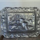 Vintage Arthur Court Designer Apple Bunnies Metal 1993 4