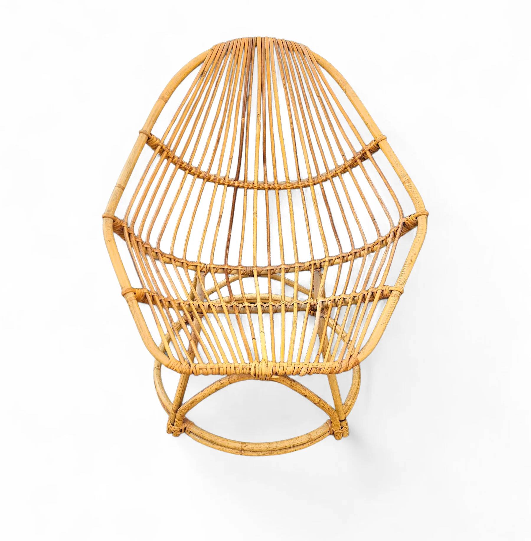 2 x Rohe Noordwolde rattan chairs / Dirk van Sliedregt / 1960s