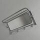 Art Deco wall coat rack with a bevelled mirror adjustable in a chrome frame, 1930s.