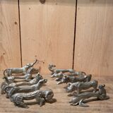 Set of ten knife holders