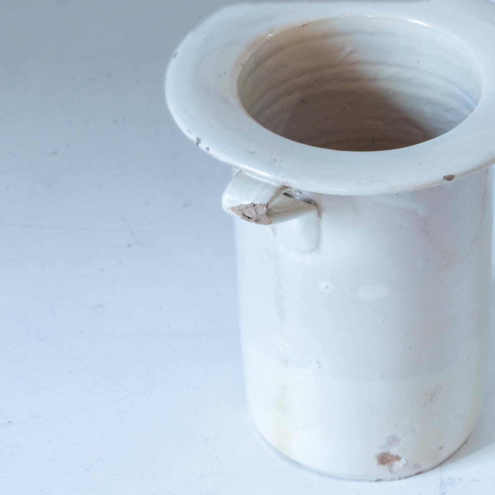 Antique Handmade Ceramic Vases, Set of Three, Italy 1900 circa