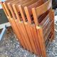Vintage wooden folding chairs