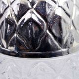 Glass and metal pineapple candy box