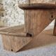 Segment of a spiral staircase in solid oak, early 19th century.