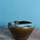 Flamed ceramic ashtray in the style of Vallauris or West Germany
