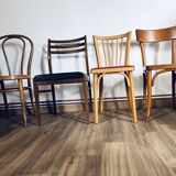 Set of 4 mismatched chairs