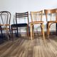 Set of 4 mismatched chairs