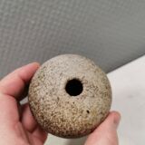 Small, lovely "hollow" ceramic vase, Danish from the 1970s.