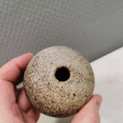 Small, lovely "hollow" ceramic vase, Danish from the 1970s.