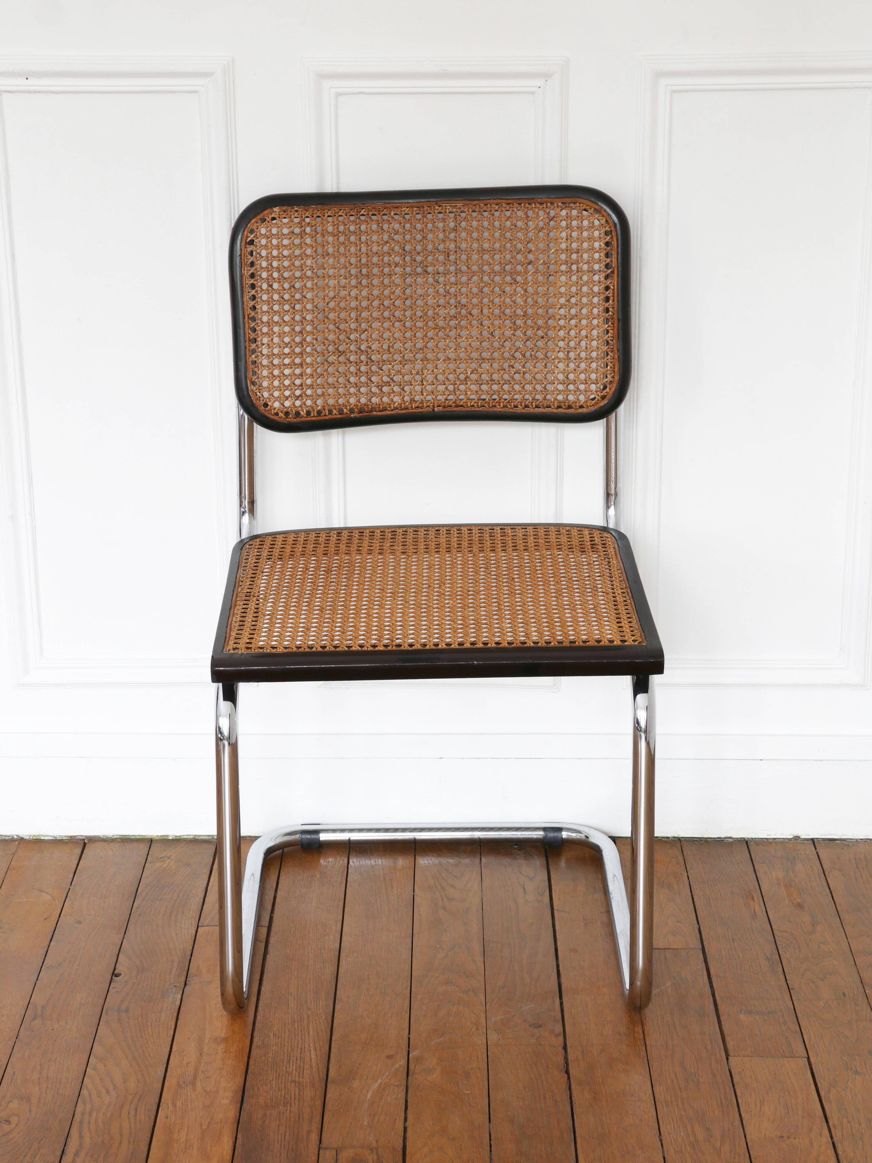 Cesca B32 Breuer chair Made in Italy - Canework seat redone