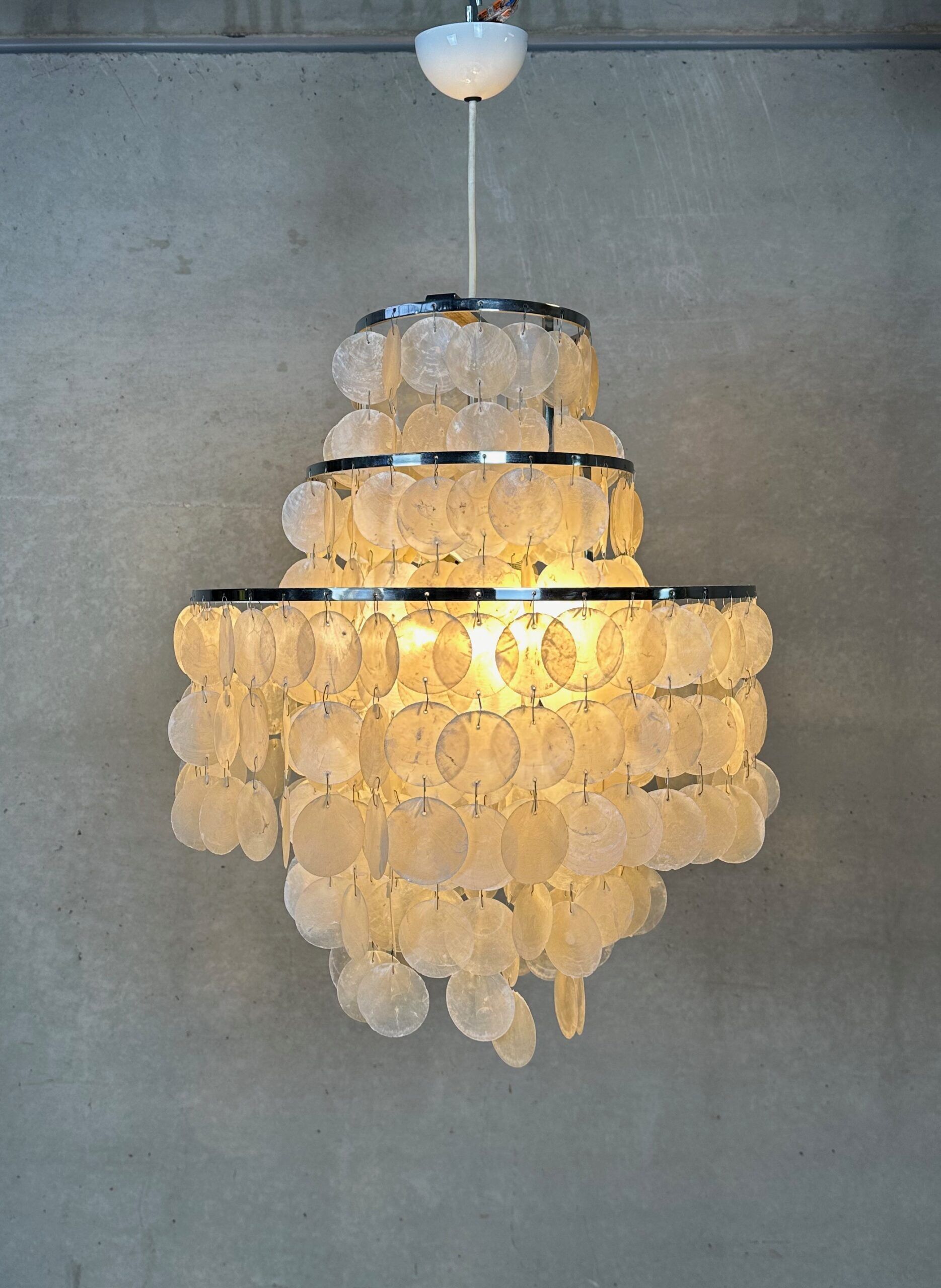 Vintage XL shell chandelier