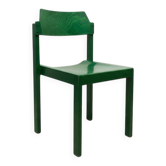 Chaise scandinave par Rainer Schell teintée verte