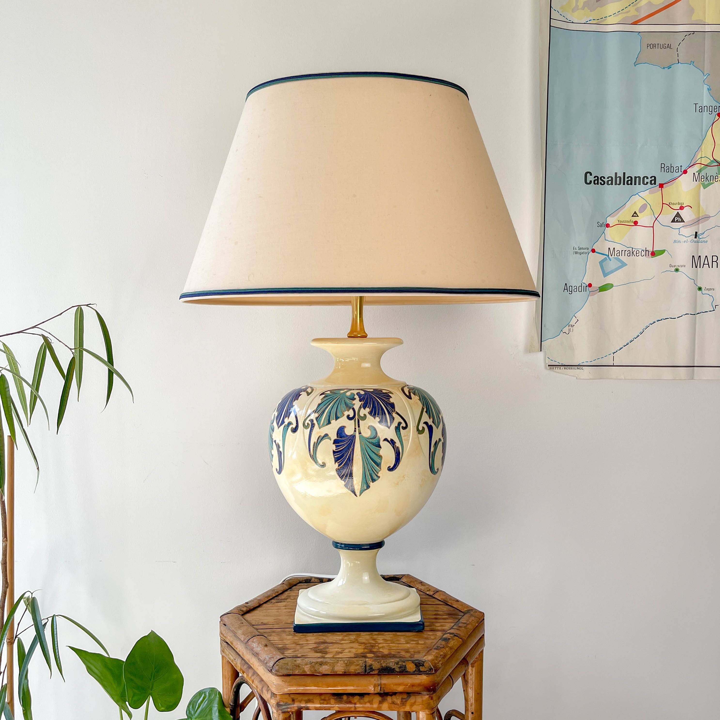 Vintage ceramic lamp Viva Villa – Nemesis model – Made in Italy 1980