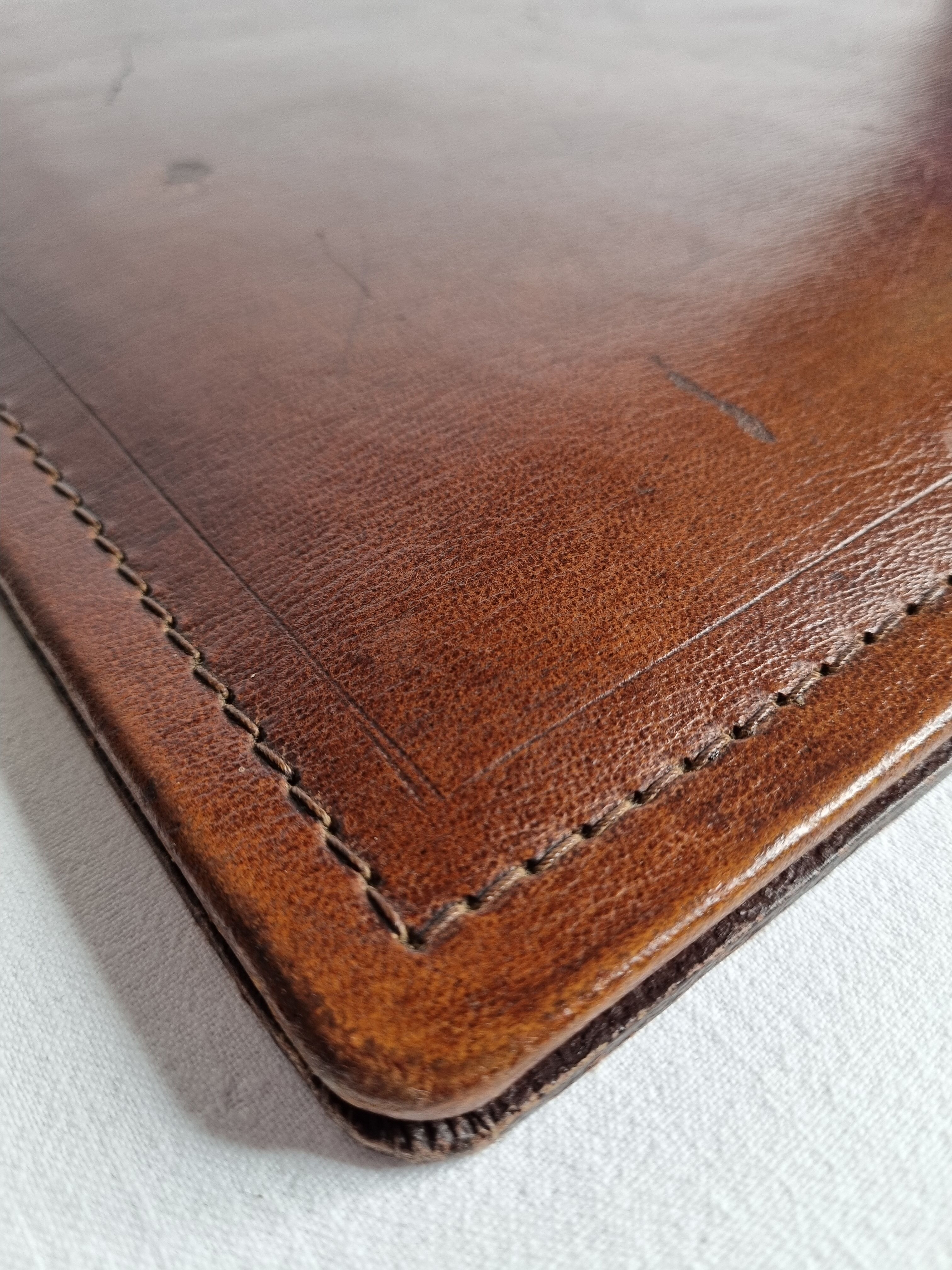 Desktop set, leather underhand and vintage 50-60s