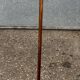 Turned wooden floor lamp from the 1950s.