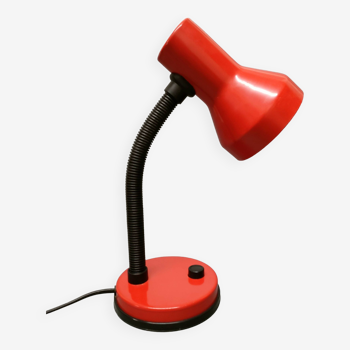 Elite - lampe de bureau style industriel - métal laqué rouge - pays-bas - 90's