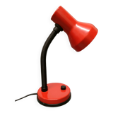 Elite - industrial style desk lamp - red lacquered metal - netherlands - 90's