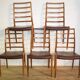 Serie de 5 chaises de Niels O Moller en palissandre de Rio