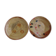 Decorated terracotta duo of dishes