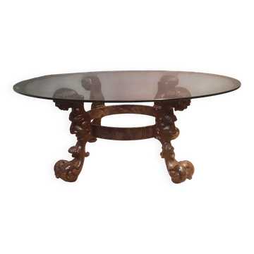 Table basse ronde  gothique