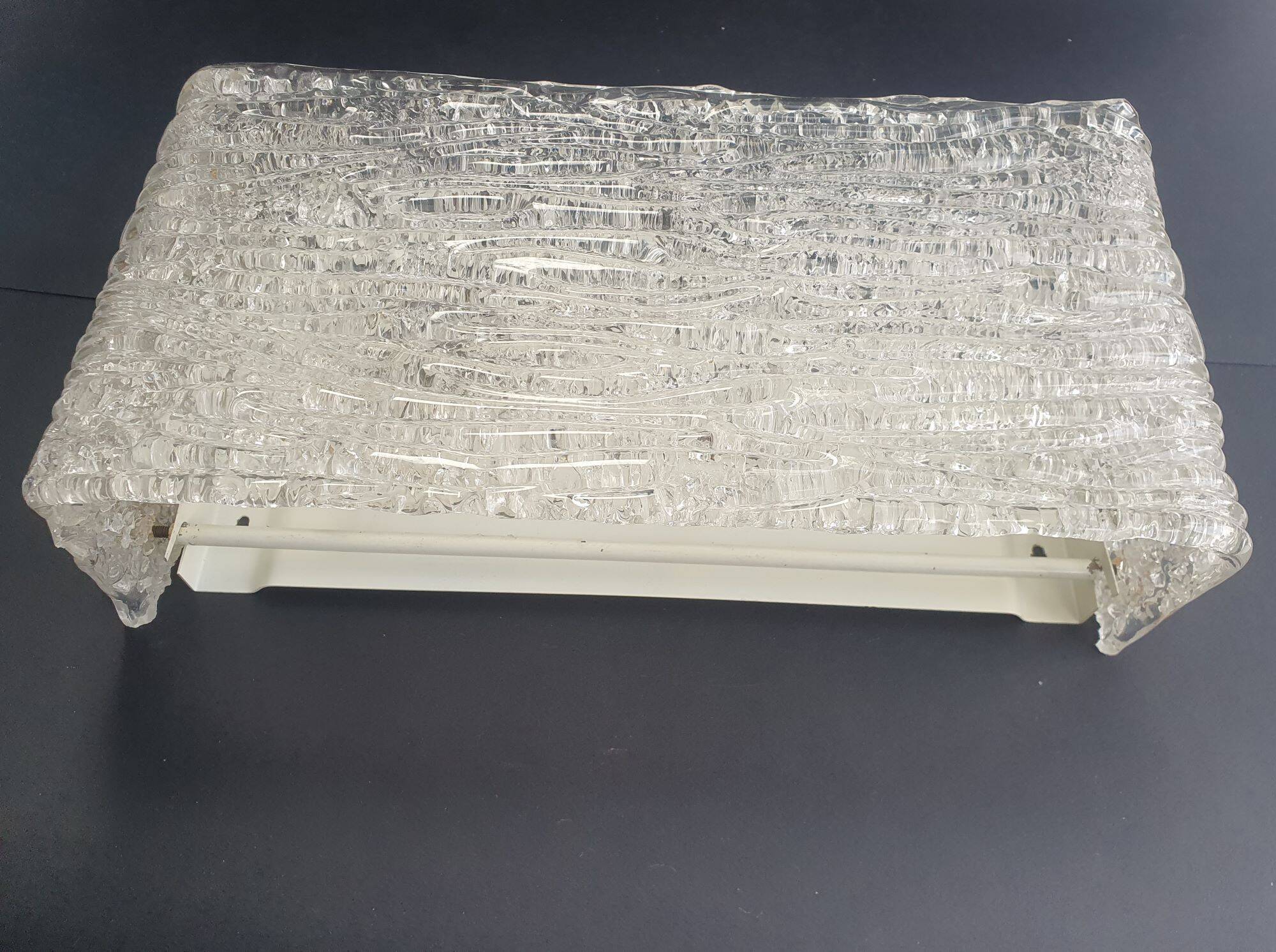 Pair of Murano glass wall lights by Kaiser Leuchten, 1950s