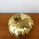 Brass pumpkin box Italy 1970 vintage