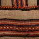 2x8 Red Striped Kilim Runner Rug, 75x254Cm