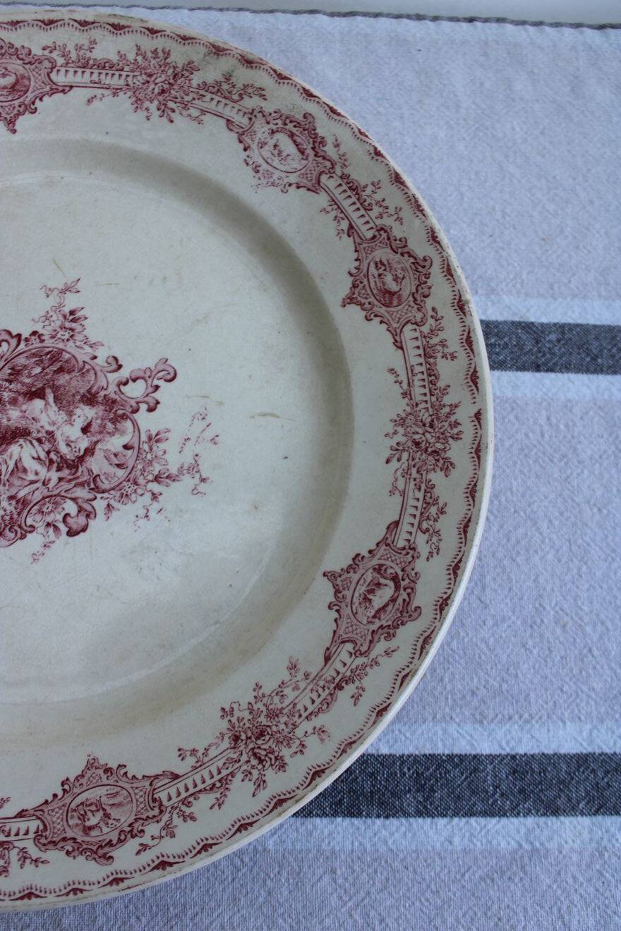 Old ironstone serving dish