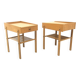 Set of 2 Scandinavian oak bedside tables, Sweden, 1960.