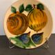 Glazed ceramic plate Puigdemont fruits, 1960