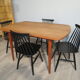 Table scandinave en teck massif des années 60