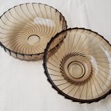 Empty amber glass pocket with lid