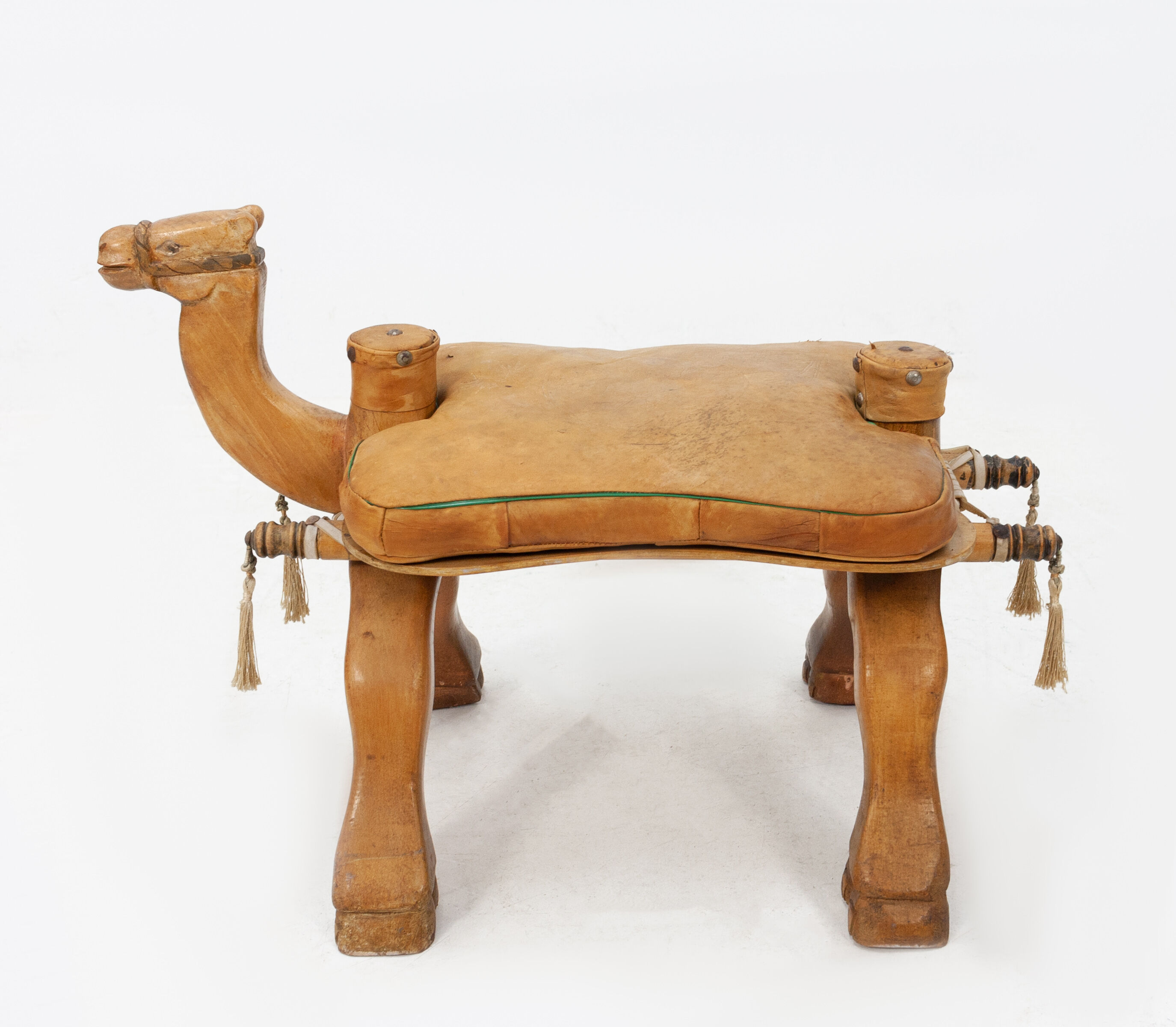 Vintage camel saddle stool, 1960s