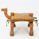 Vintage camel saddle stool, 1960s