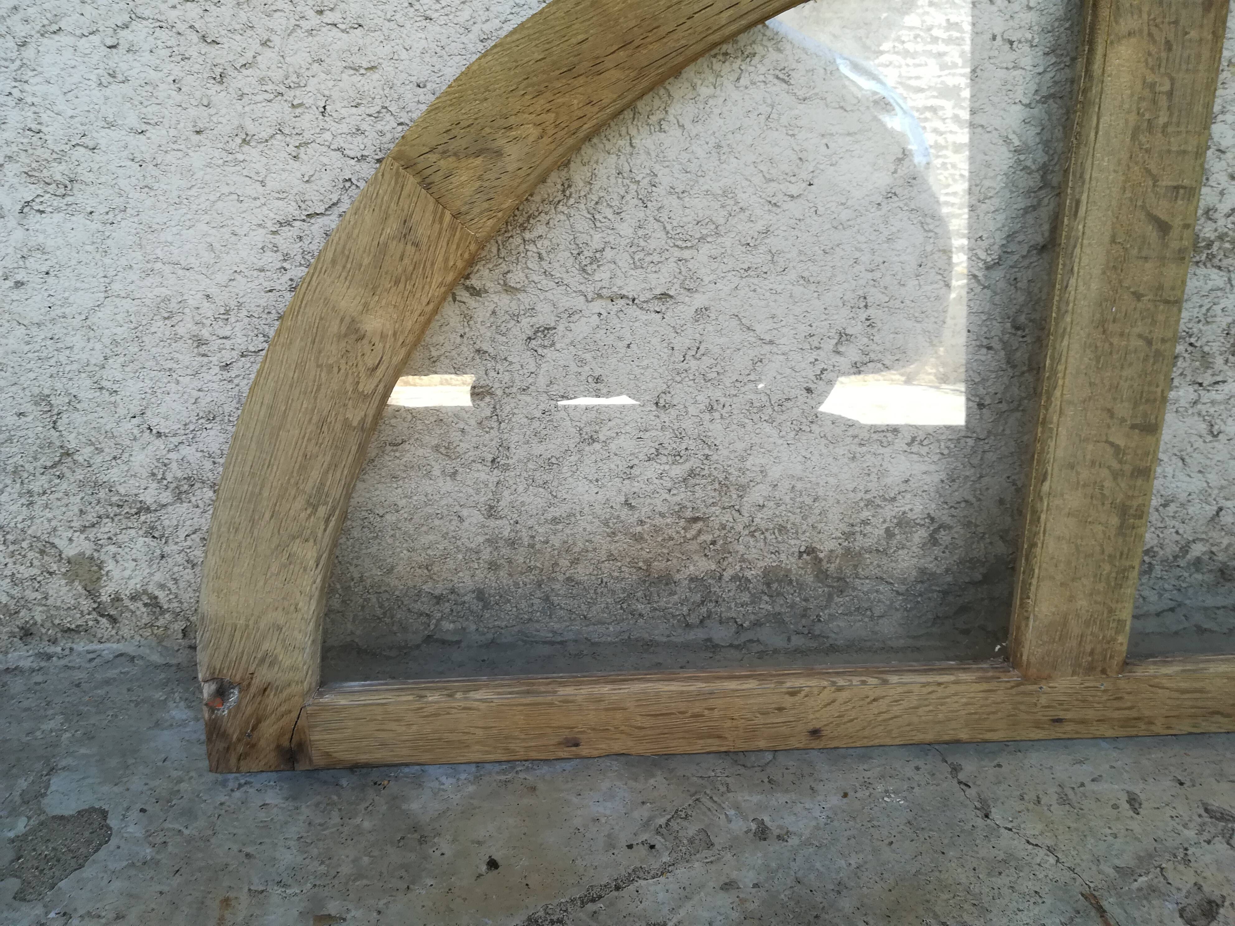 Oak front door impost